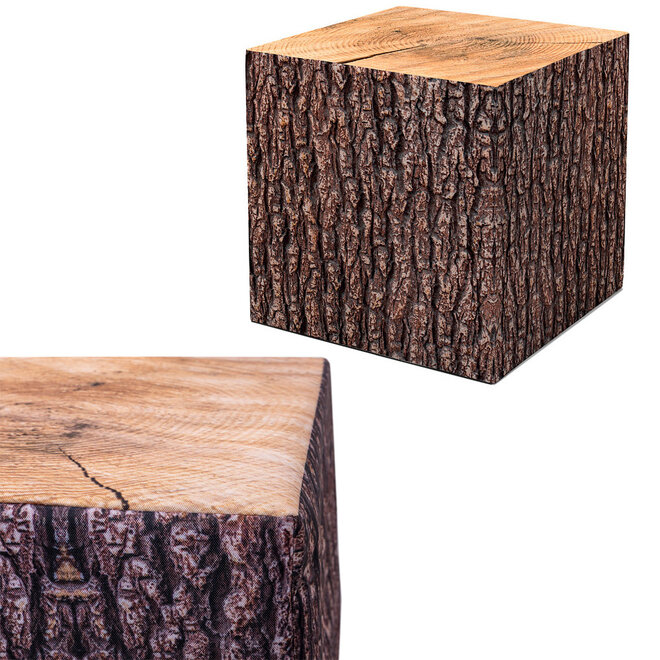 Zitkubus met logo bedrukt