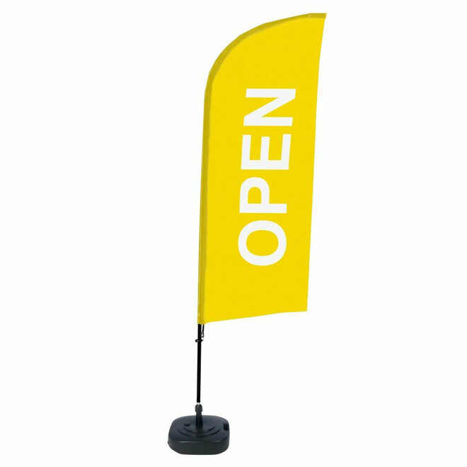 Beachflag Horeca Open | Complete set, diverse kleuren mogelijk