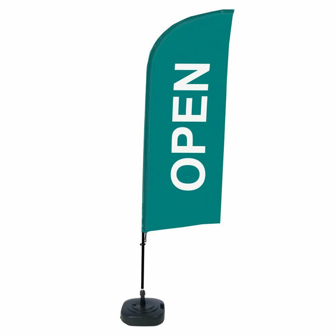 Beachflag Horeca Open | Complete set, diverse kleuren mogelijk