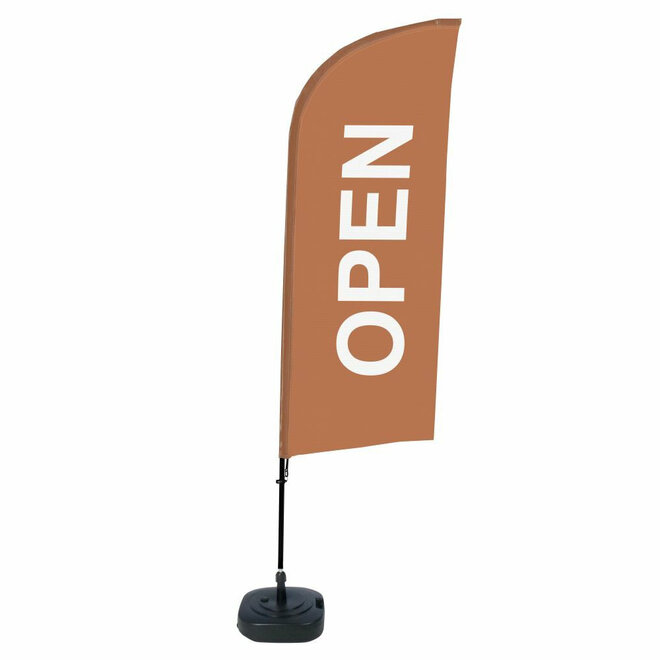 Beachflag Horeca Open | Complete set, diverse kleuren mogelijk