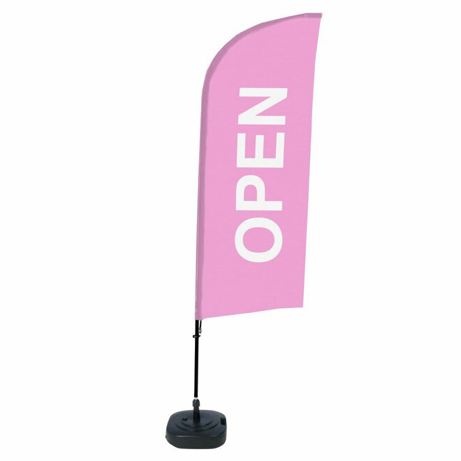 Beachflag Horeca Open | Complete set, diverse kleuren mogelijk