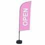 Beachflag Horeca Open | Complete set, diverse kleuren mogelijk