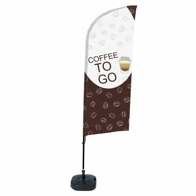 Promotievlag Koffie of Coffee to Go | Complete set