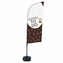 Promotievlag Koffie of Coffee to Go | Complete set