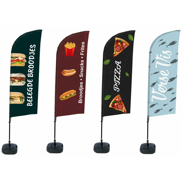 Foodtruck Vlag | Complete set gebruiksklaar | diverse soorten