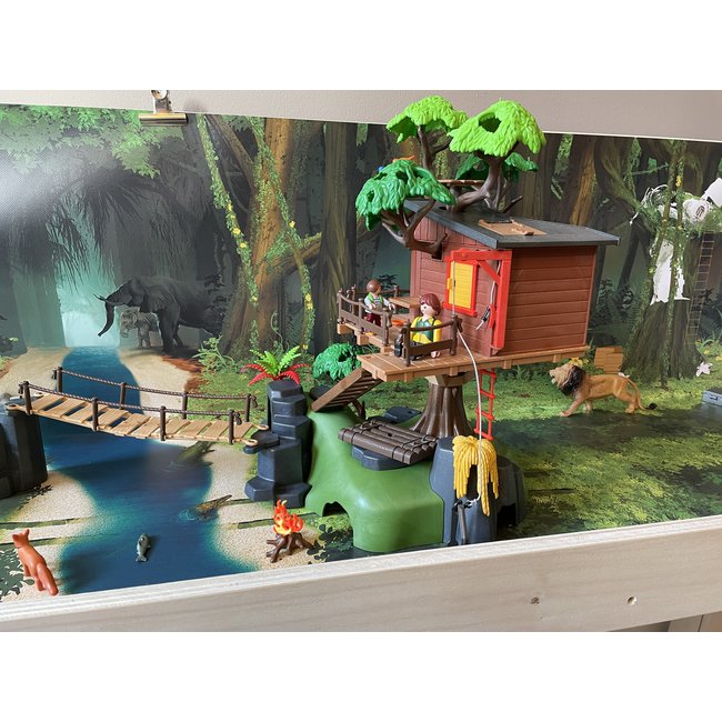 Jungle van Borneo - leer-tafel