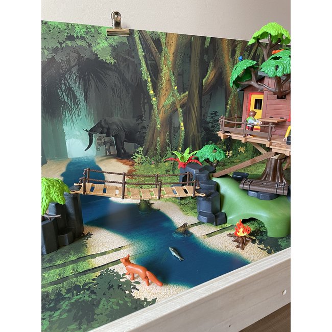 Jungle van Borneo - leer-tafel