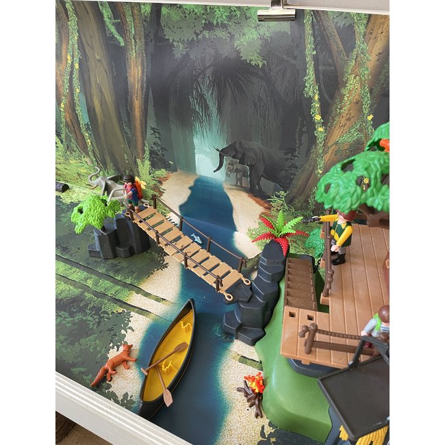 Jungle van Borneo - leer-tafel