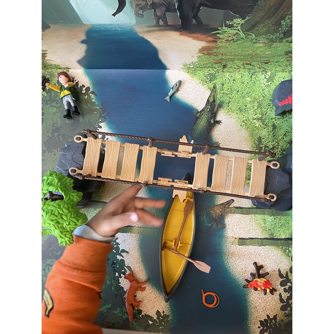 Jungle van Borneo - leer-tafel