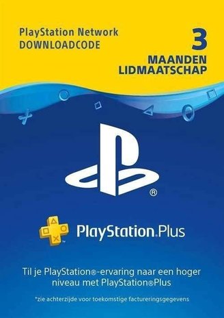 Sony PlayStation Network - PlayStation Plus kaart Sony PlayStation Network - PlayStation Plus kaart
