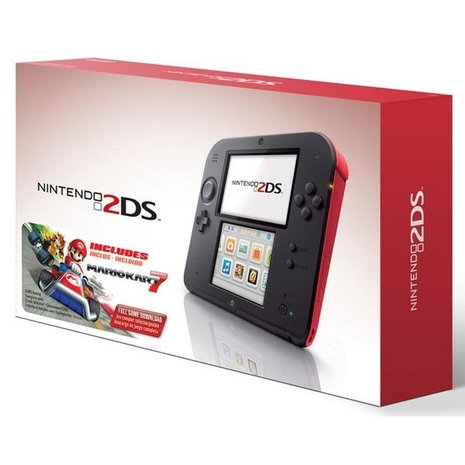 Nintendo 2DS Black/Blue + Mario Kart 7