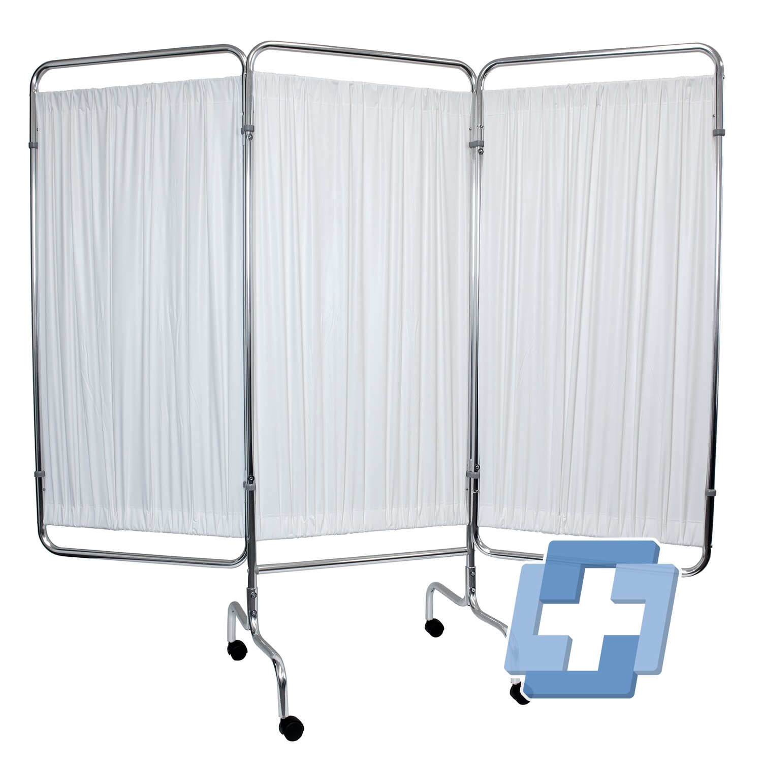 Verrijdbaar bed-/kamerscherm - 3 delig