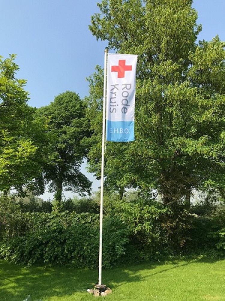 Rode Kruis banier vlag EHBO 300x100