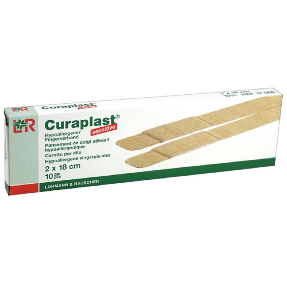 Curaplast Sensitive vingerpleister 2x18cm; x10