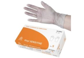 Evercare Vinyl sensitive handschoenen (diverse maten)