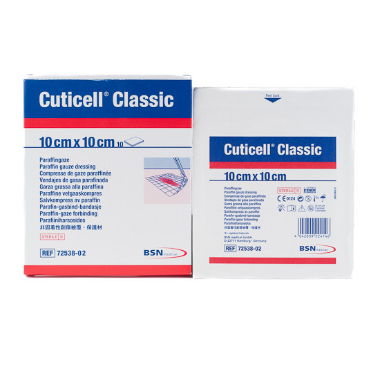 Cuticell Classic zalfgaas 10 x 10 cm; 10 stuks