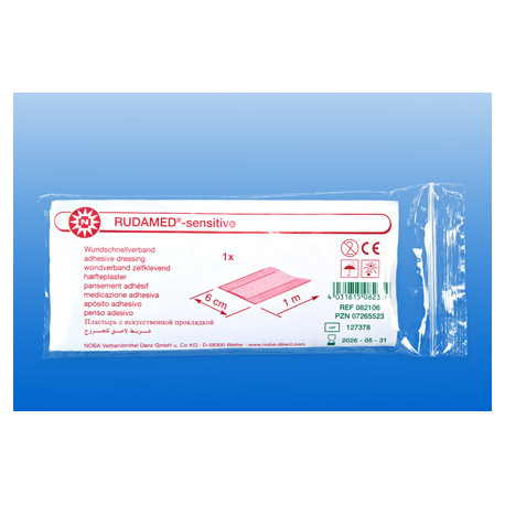 RUDAMED  Wondpleister Sensitive strip  100 x 6 cm