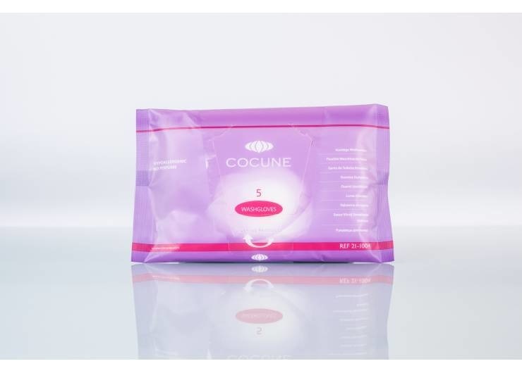 Cocune washandjes hypoallergenic zonder parfum  60x 5 St