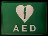 Klitteband logo AED voor bevestiging op Catobag