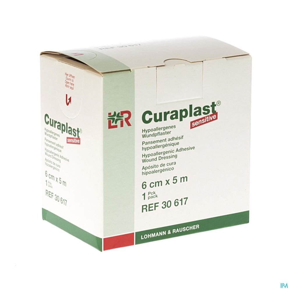Curaplast Sensitive wondpleister - 5m x 6cm