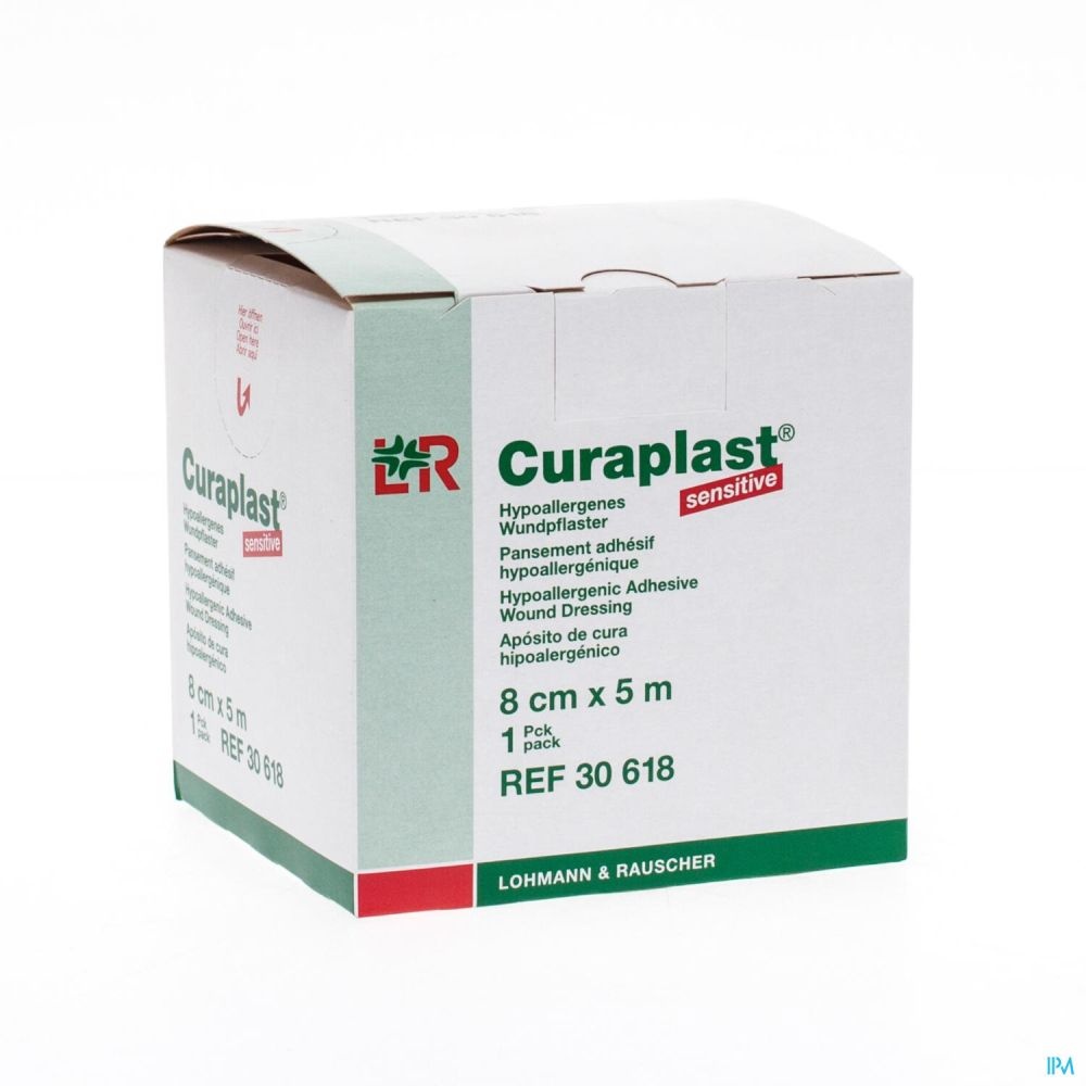 Curaplast Sensitive wondpleister - 5m x 8cm