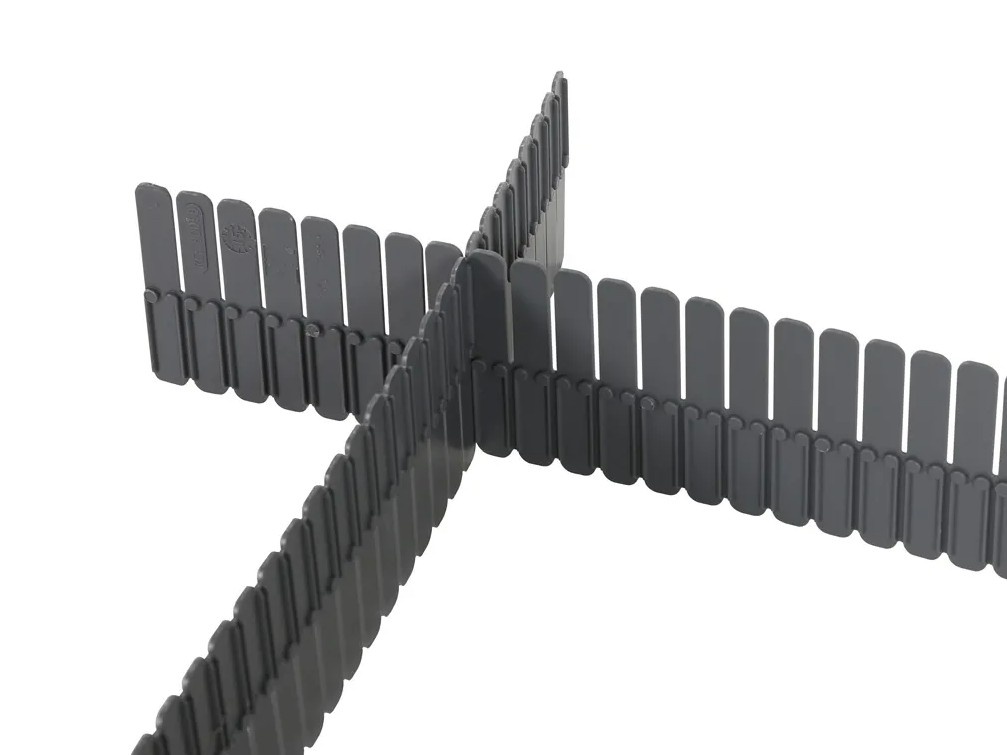 Verdeelstrip lengte 1104mm hoogte 88mm grijs