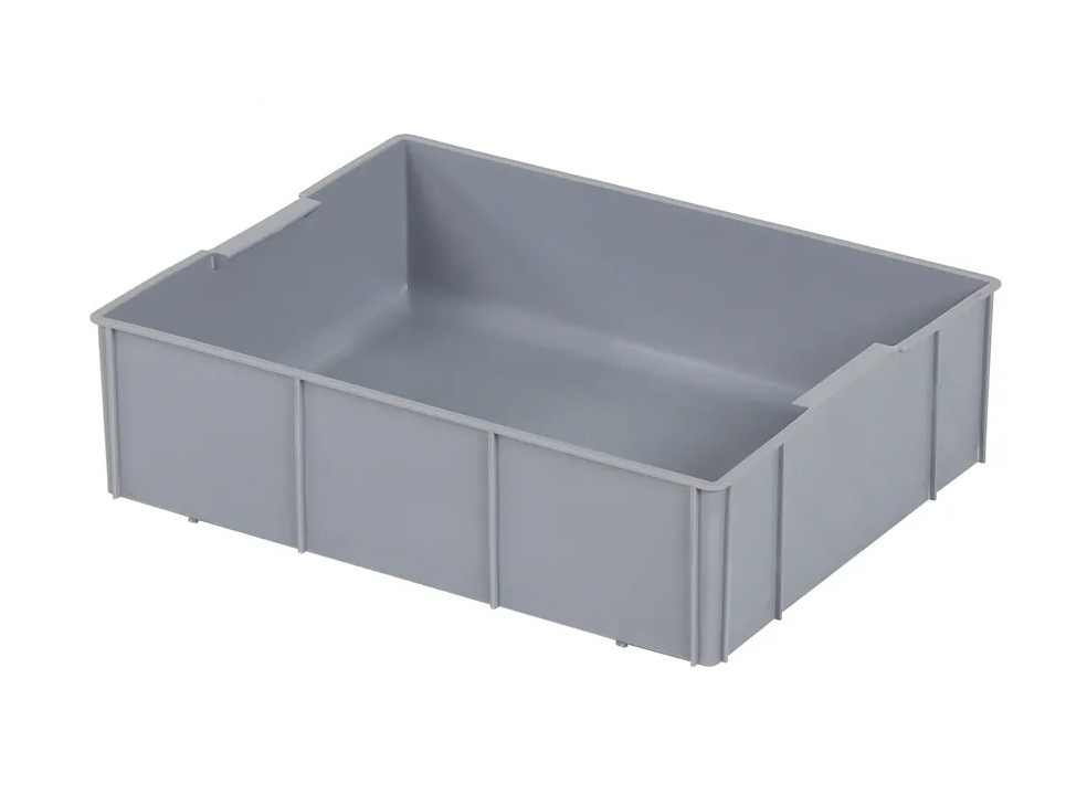Inzetbak 1/2 voor 600x400mm 355x277xH99mm grijs