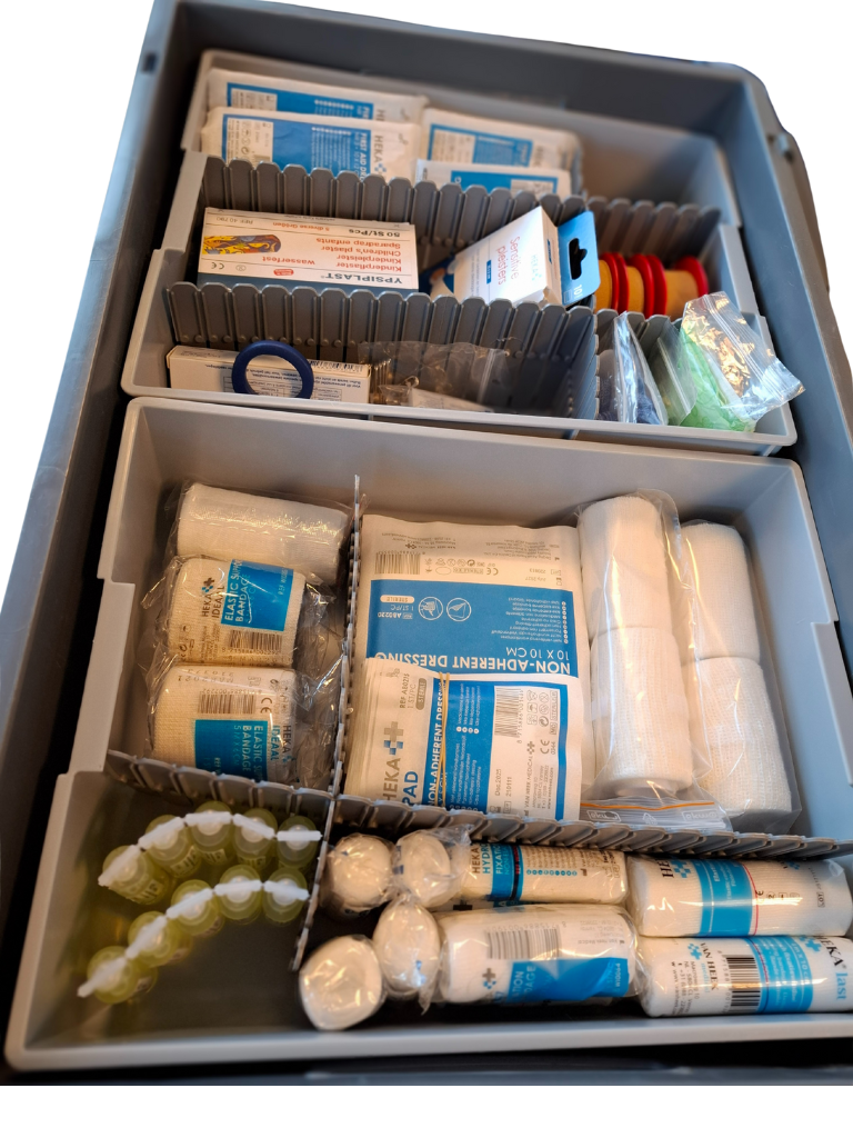 Inzetbak 1/2 voor 600x400mm 355x277xH99mm grijs