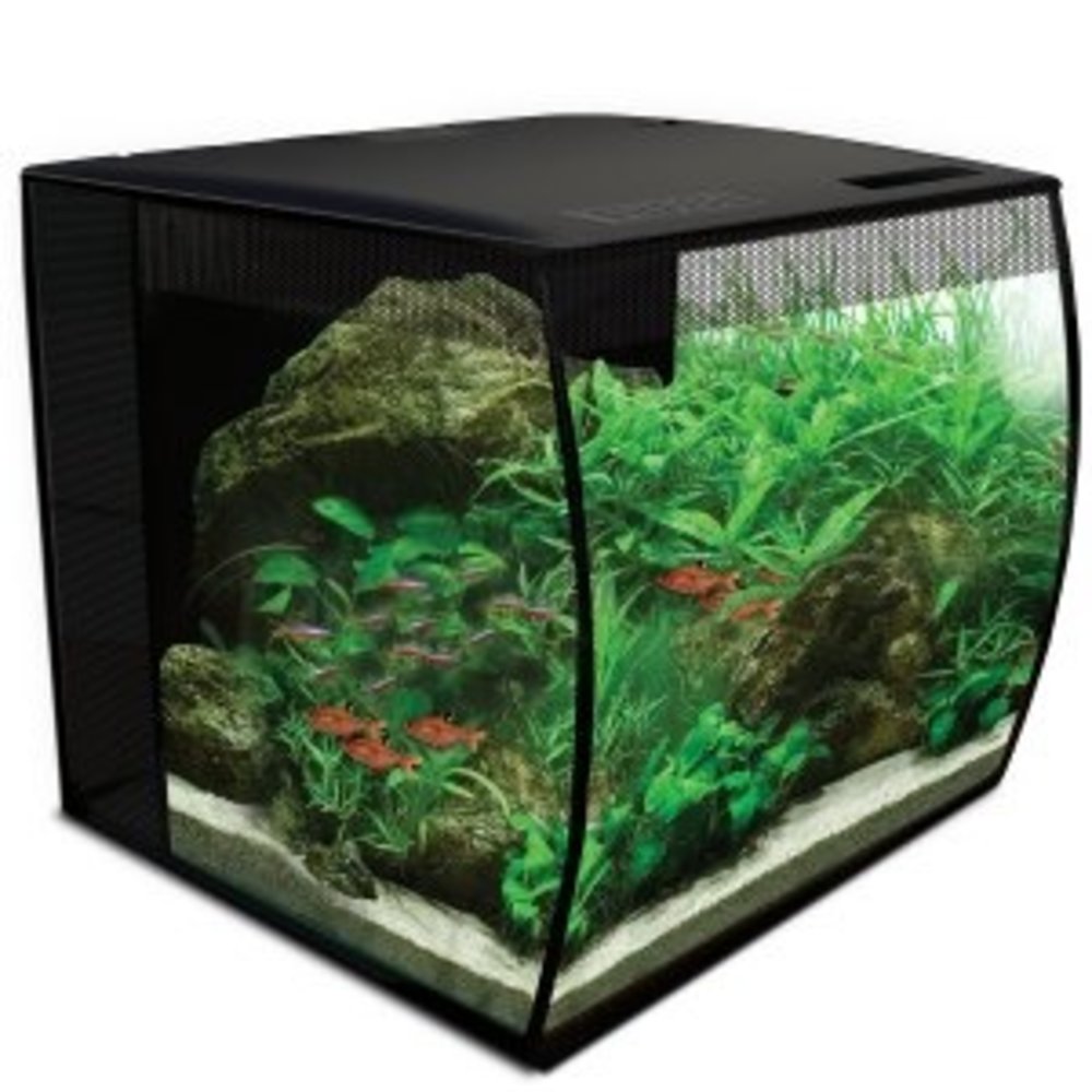 Fluval Flex Aquarium Compleet 34L Zwart | Met filter en - AnimalstoreXL