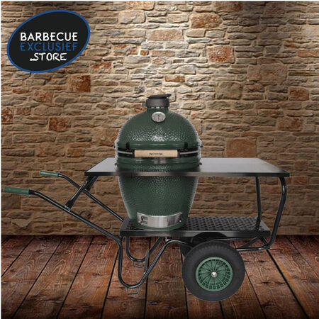 Bade RVS werkblad t.bv. Big Green Egg Eggmover