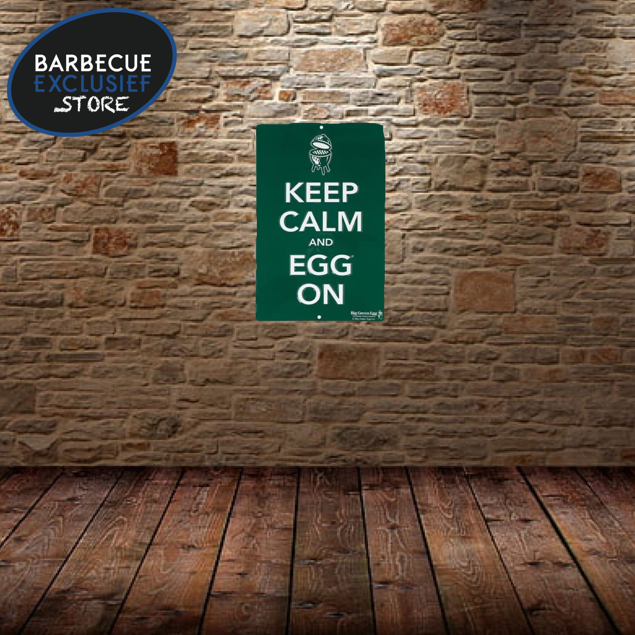 Big Green Egg Big Green Egg wandbord Keep calm