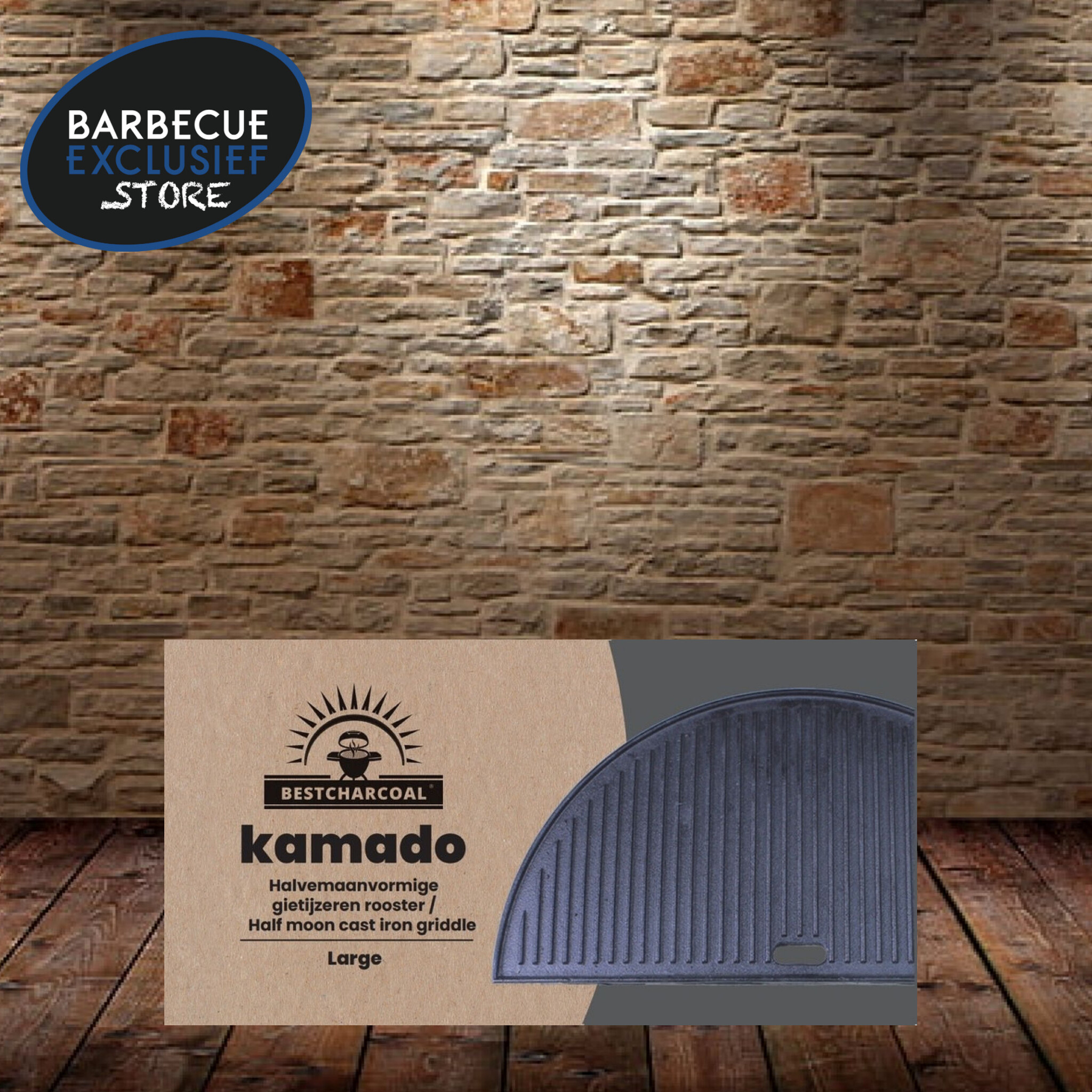 Best Charcoal BestCharcoal kamado Gietijzeren grillplaat/griddle