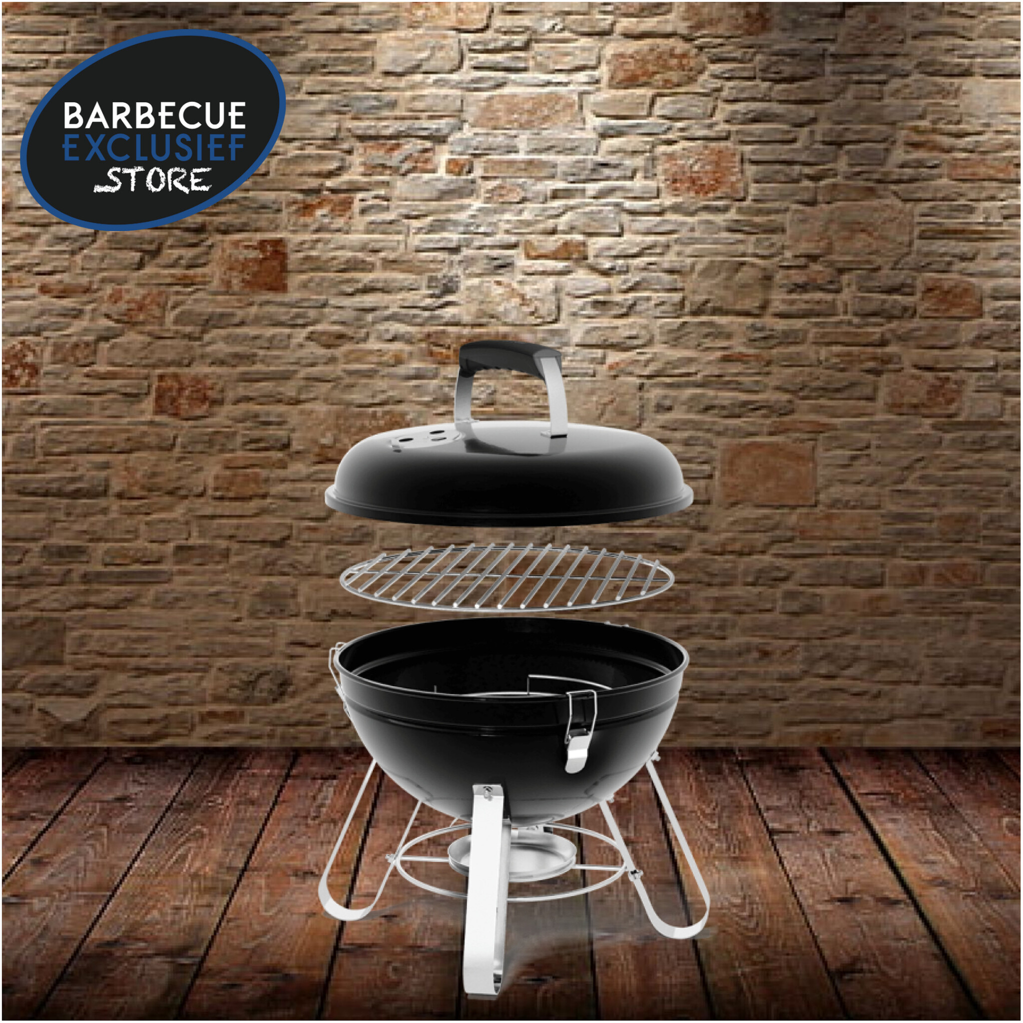 Napoleon Napoleon premium portable 14" houtskool barbecue NK14-K-LEG-3