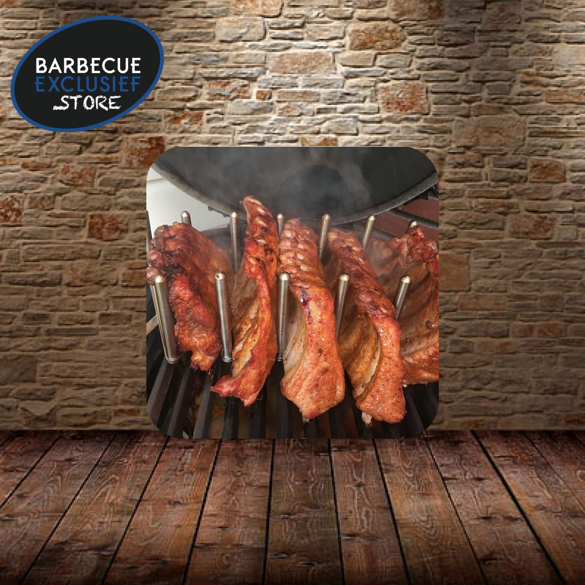 Barbecue-ExclusiefSTORE Flexibel sparerib rekje