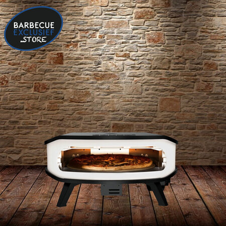 Cozze Cozze 17" pizza oven op gas met roterende pizzasteen