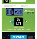 Overige merken DYMO S0720710 labelprinter-tape 9mm x 7m zwart op blauw