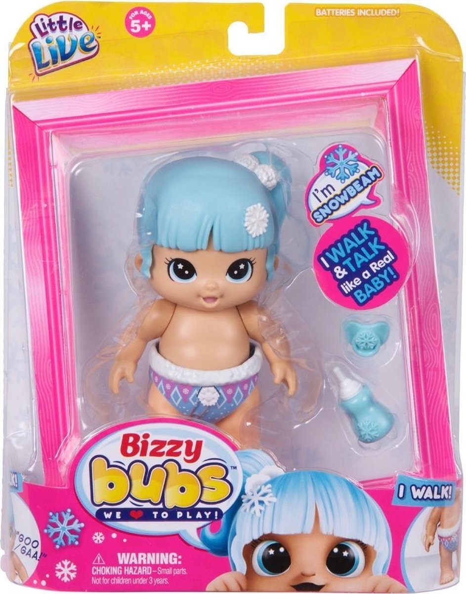 Little Live Bizzy Bubs Lopende Baby Snowbeam Serie 1 - Speelfiguur