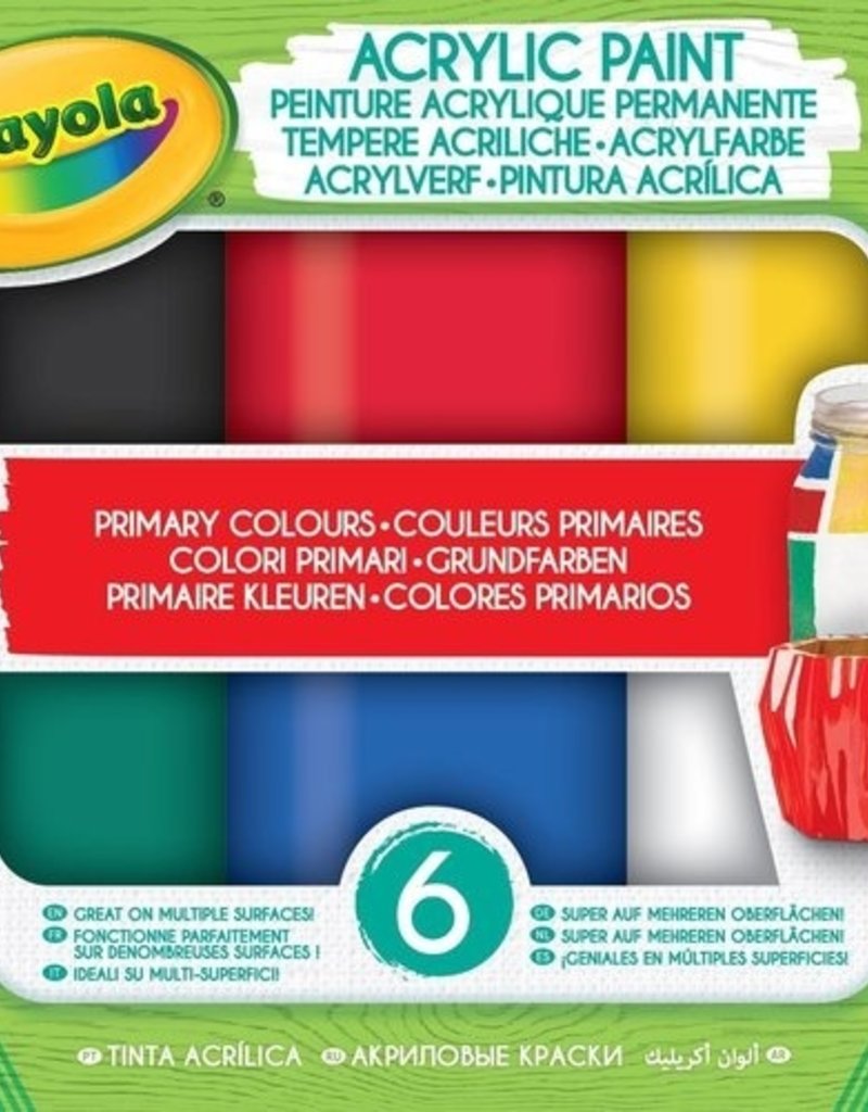 Crayola Crayola Acryl verf Primaire tinten - 6st.