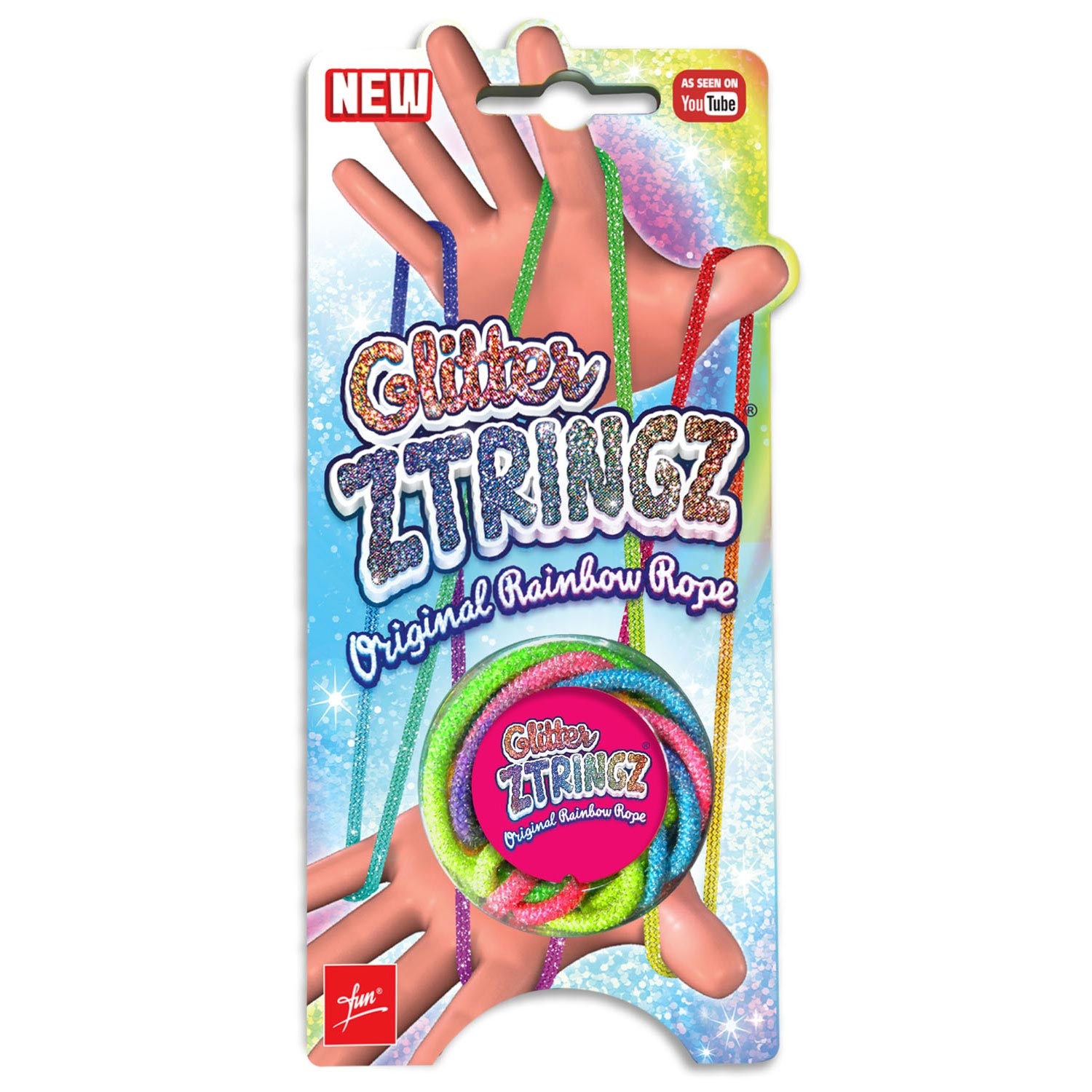 Ztringz Glitter Regenboog elastisch touw