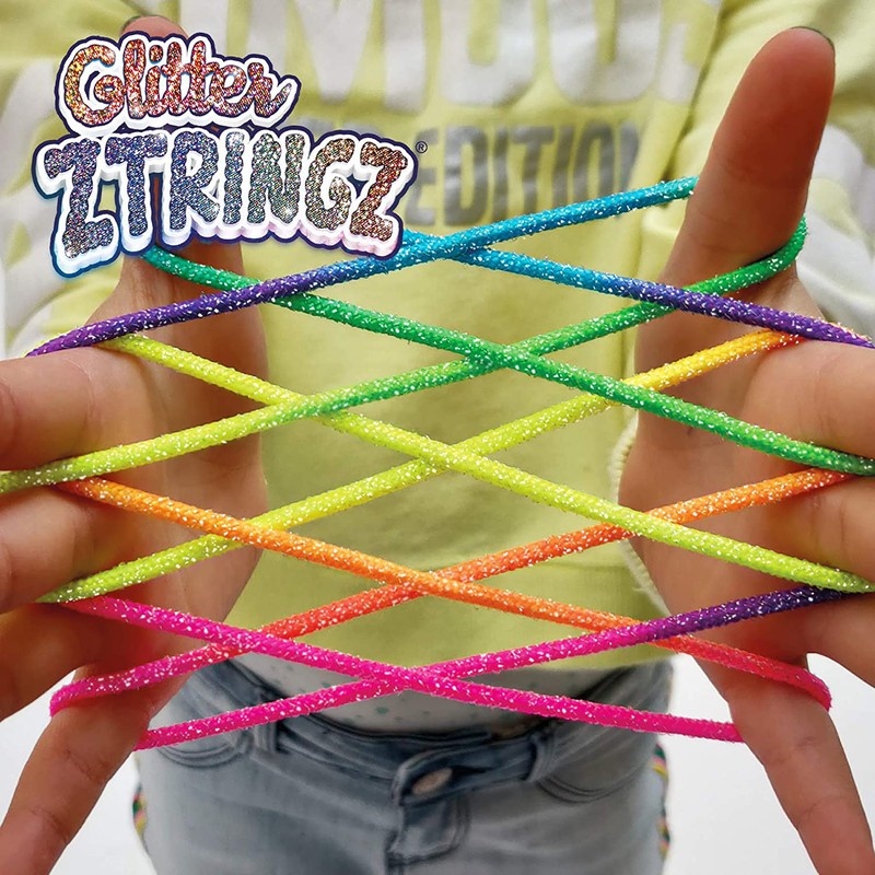Ztringz Glitter Regenboog elastisch touw