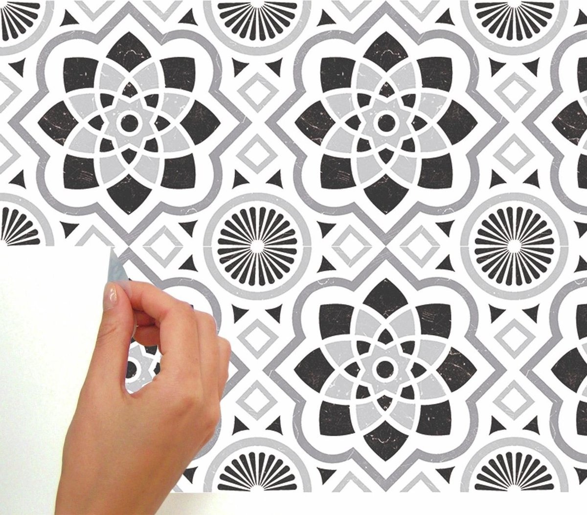 Stickerbehang Stick Spanish Tile 4-pack