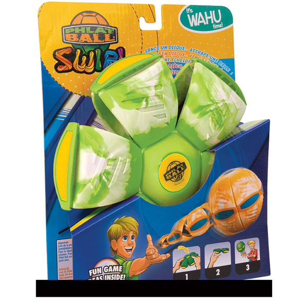 Wahu Phlat Ball Swirl Groen 22 Cm