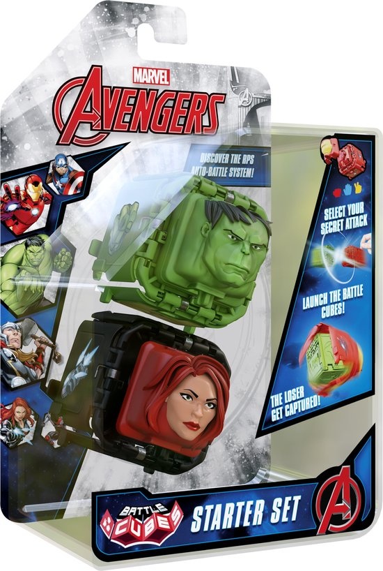 Marvel Avengers Battle Cube - Hulk vs Black Widow - Speelfiguur - Battle Fidget Set
