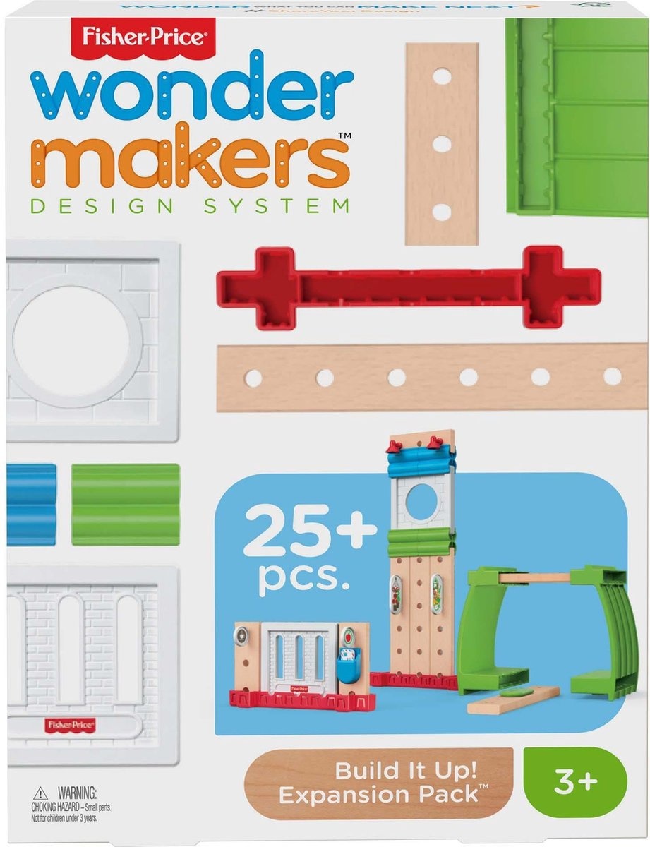 Fisher-Price Wonder Makers Build It Up Uitbreidingsset - Houten Bouwset