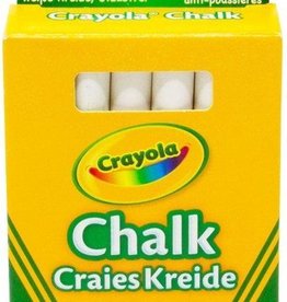 Crayola Crayola - 12 Stuks wit bordkrijt - Anti-stof formule