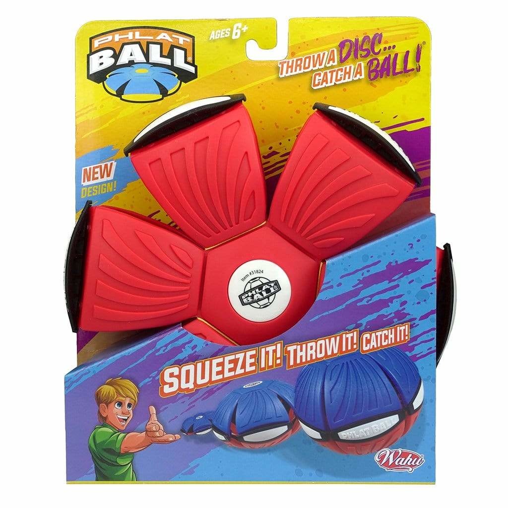Phlat Ball Classic red - gooi een frisbee en vang een bal - rood 23cm