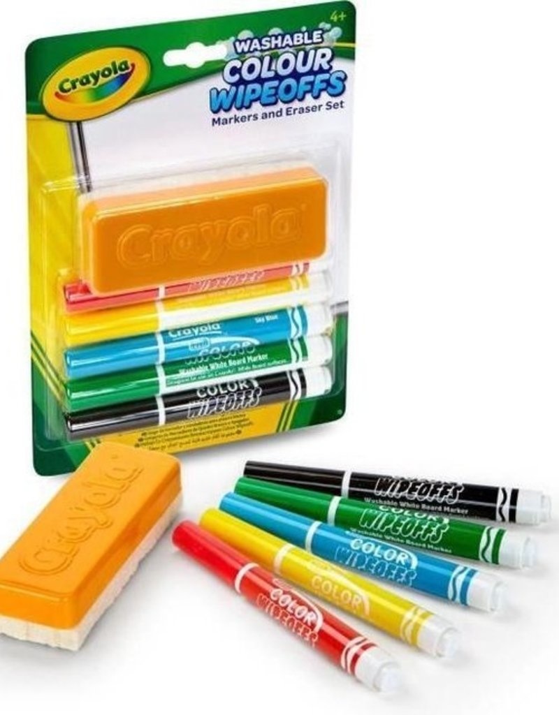 Crayola - Whiteboardset - 5 stiften en 1 wisser - Verpakkingsschade