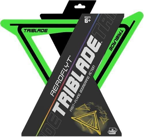 WAHU Sports Aeroflyt Triblade Fast Flying Boomerang Action - Groen