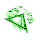 WAHU Sports Aeroflyt Triblade Fast Flying Boomerang Action - Groen