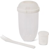 SENZA Salade Shaker Wit incl. dressing cup en vork